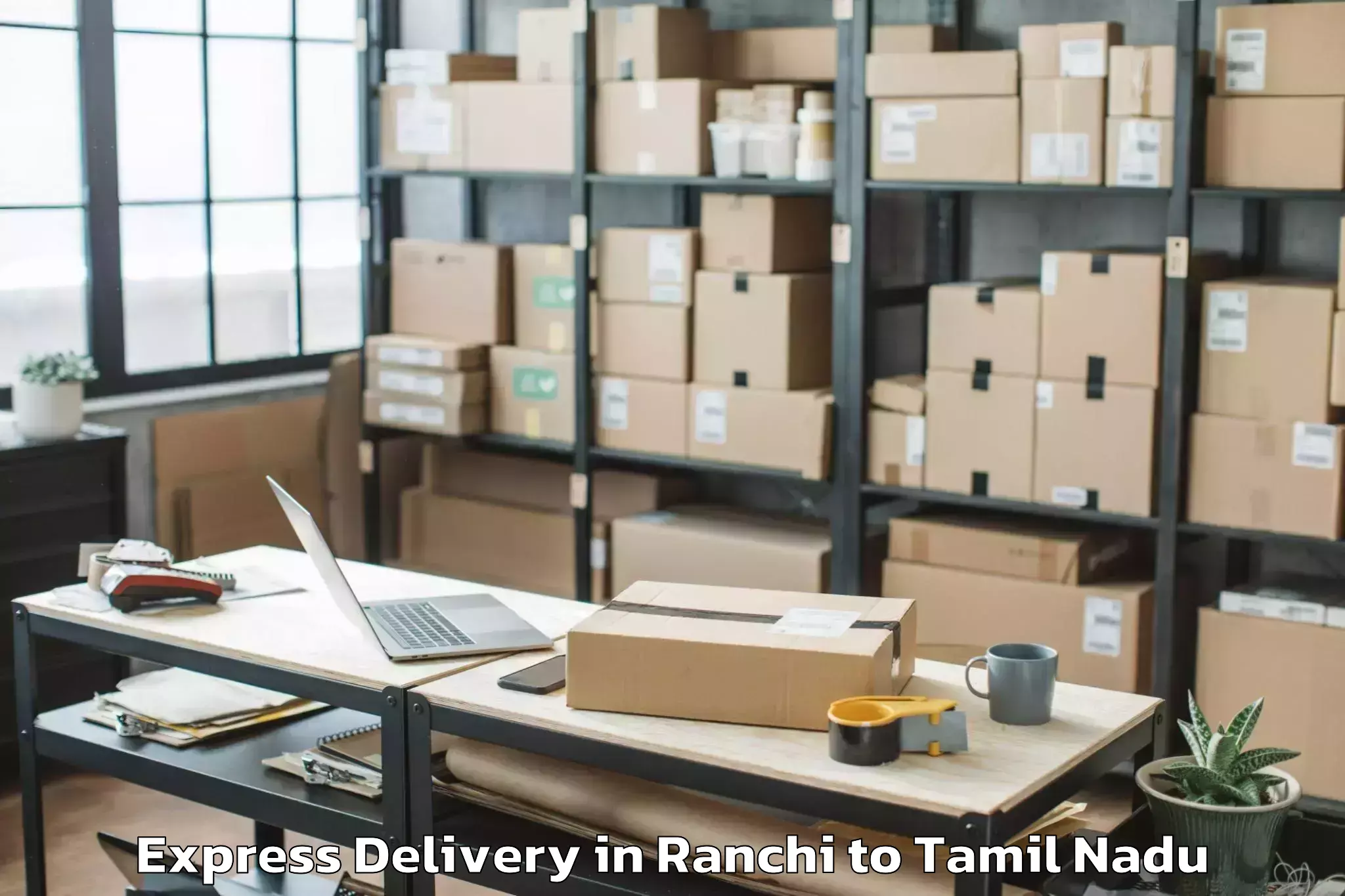 Leading Ranchi to Udumalaippettai Express Delivery Provider